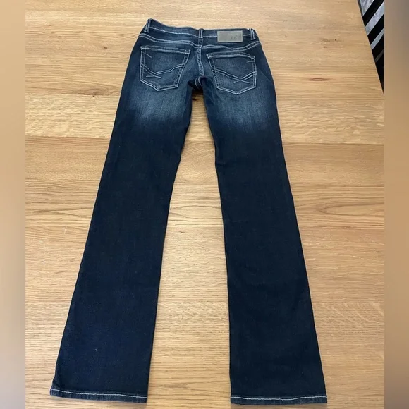 BKE Men’s Aiden Bootleg Dark Blue Jeans Stretch Size 27L - Picture 5 of 12